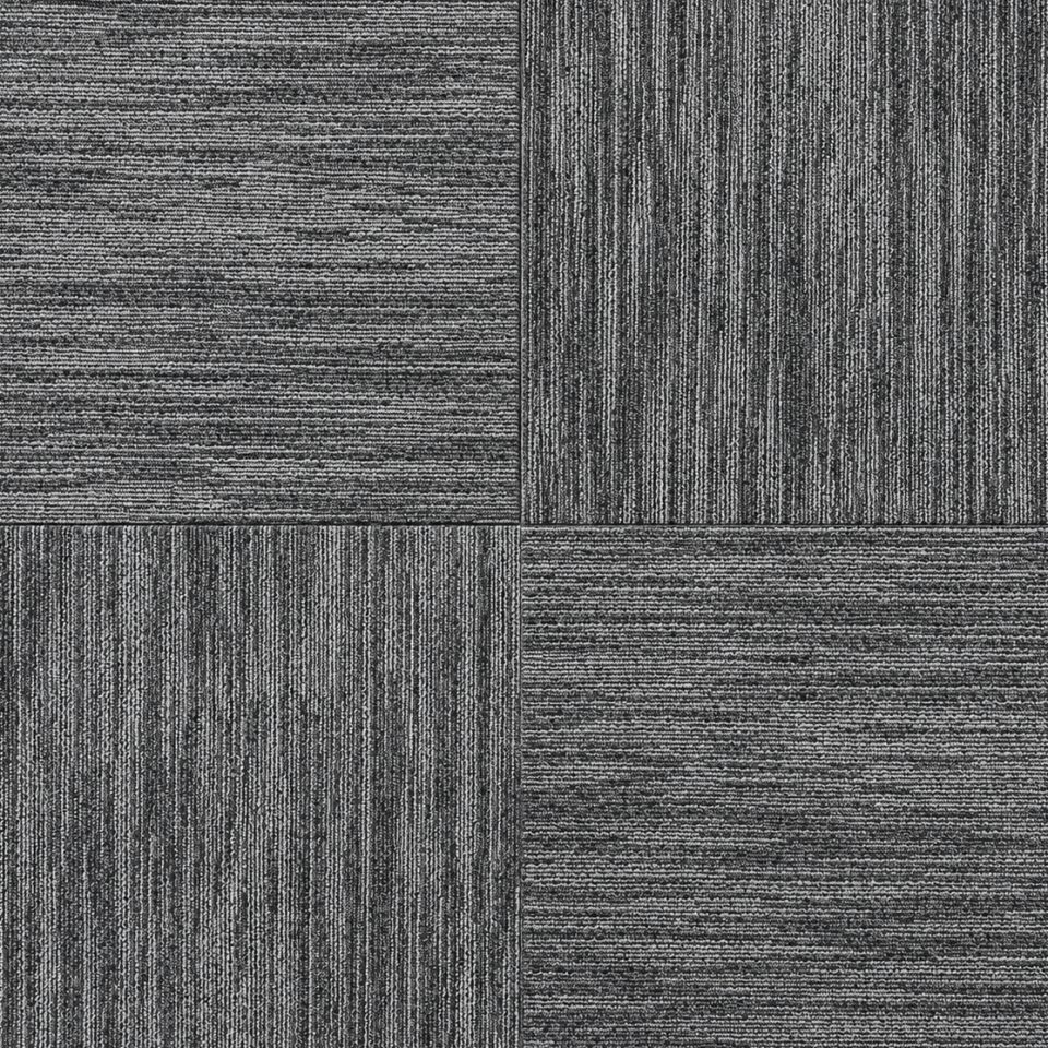 Graphite Edge — Grafit Tonlarında Karo Halı